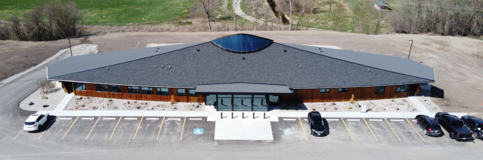 drone view of new LKB Building (1)
